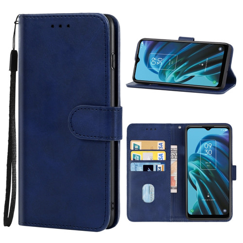 Leather Phone Case TCL 30 XE 5G - Blue