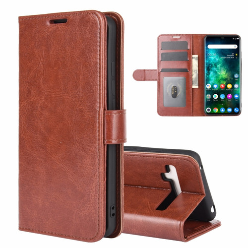 TCL 10 Pro R64 Texture Single Horizontal Flip Protective Case with Holder & Card Slots & Wallet& Photo Frame - Brown