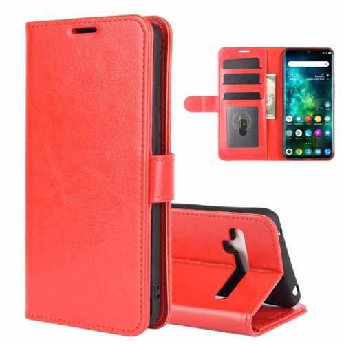 TCL 10 Pro R64 Texture Single Horizontal Flip Protective Case with Holder & Card Slots & Wallet& Photo Frame - Red