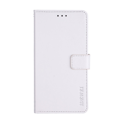 TCL 10 SE idewei Crazy Horse Texture Horizontal Flip Leather Case with Holder & Card Slots & Wallet - White