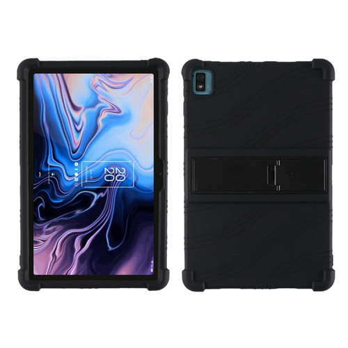 TCL 10 Tab Max 10.36 inch Silicone Tablet Protective Case with Invisible Bracket - Black