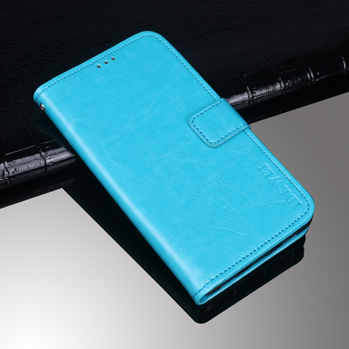 TCL 20 Pro 5G idewei Crazy Horse Texture Horizontal Flip Leather Case with Holder & Card Slots & Wallet - Sky Blue