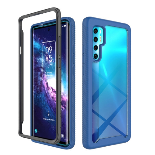 TCL 20 Pro 5G Starry Sky Solid Color Series Shockproof PC + TPU Case  - Blue