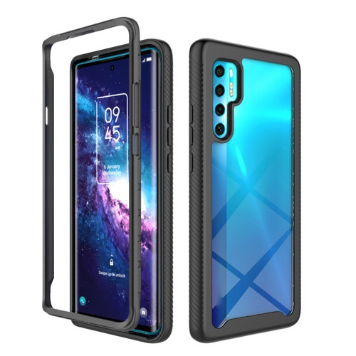 TCL 20 Pro 5G Starry Sky Solid Color Series Shockproof PC + TPU Case - Black
