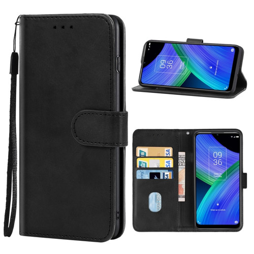 TCL 20 R 5G Leather Phone Case - Black