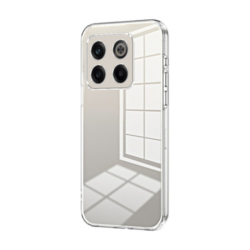 OnePlus 10T / Ace Pro Transparent Plating Fine Hole Phone Case - Transparent
