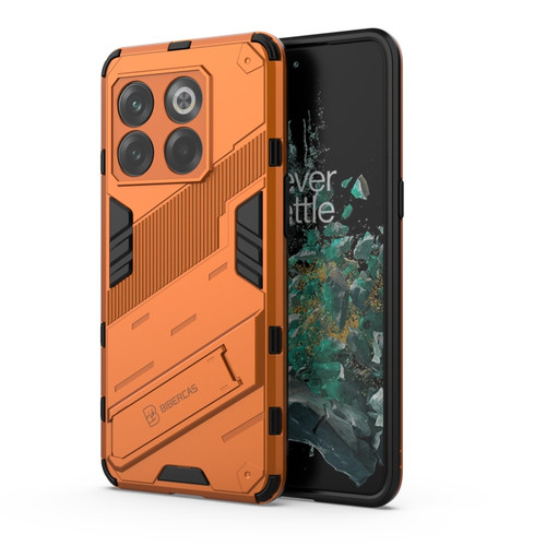 OnePlus 10T 5G Punk Armor PC + TPU Phone Case with Holder - Orange