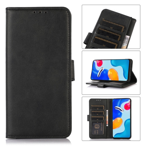 OnePlus 11 5G Cow Texture Flip Leather Phone Case - Black