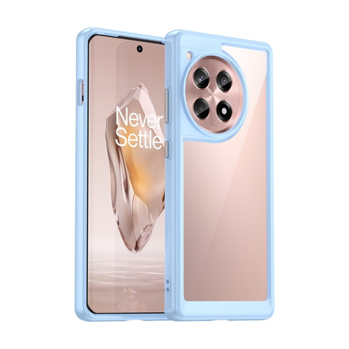 OnePlus Ace 3 5G Colorful Series Acrylic Hybrid TPU Phone Case - Blue