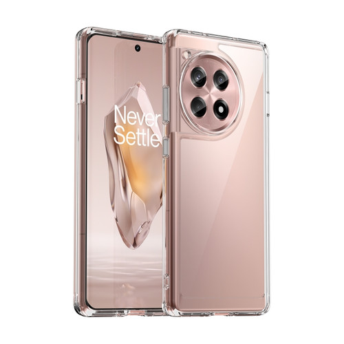 OnePlus Ace 3 5G Colorful Series Acrylic Hybrid TPU Phone Case - Transparent