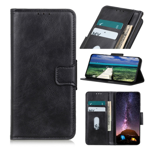 OnePlus Ace Pro / 10T Mirren Crazy Horse Texture Horizontal Flip Leather Phone Case - Black