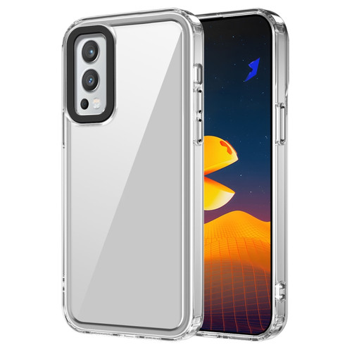 OnePlus Nord 2 5G Transparent Acrylic + TPU Shockproof Phone Case - Transparent
