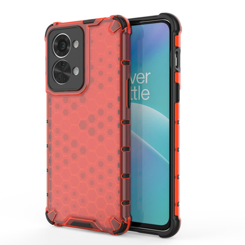 OnePlus Nord 2T 5G Honeycomb Phone Case - Red