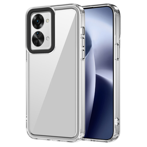 OnePlus Nord 2T 5G Transparent Acrylic + TPU Shockproof Phone Case - Transparent