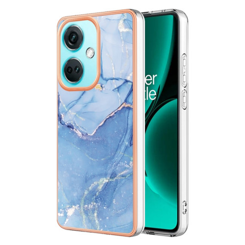OnePlus Nord CE3 Electroplating Marble Dual-side IMD Phone Case - Blue 018
