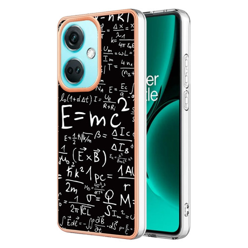 OnePlus Nord CE3 Electroplating Marble Dual-side IMD Phone Case - Equation