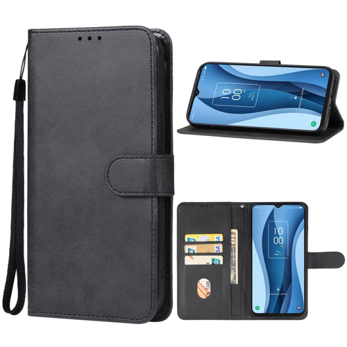 TCL 40 X Leather Phone Case - Black