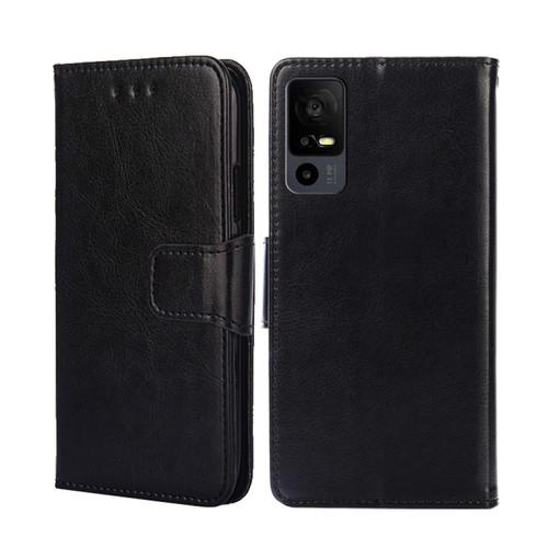 TCL 40 XE 5G / 40X 5G T601D Crystal Texture Leather Phone Case - Black