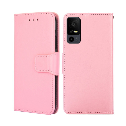 TCL 40 XE 5G / 40X 5G T601D Crystal Texture Leather Phone Case - Pink