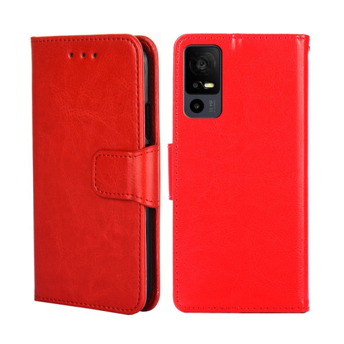 TCL 40 XE 5G / 40X 5G T601D Crystal Texture Leather Phone Case - Red