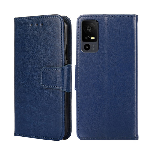 TCL 40 XE 5G / 40X 5G T601D Crystal Texture Leather Phone Case - Royal Blue