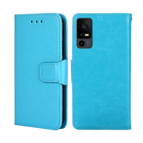 TCL 40 XE 5G / 40X 5G T601D Crystal Texture Leather Phone Case - Sky Blue