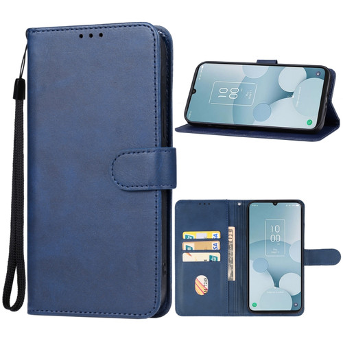 TCL 40 XL Leather Phone Case - Blue
