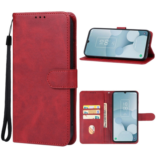 TCL 40 XL Leather Phone Case - Red