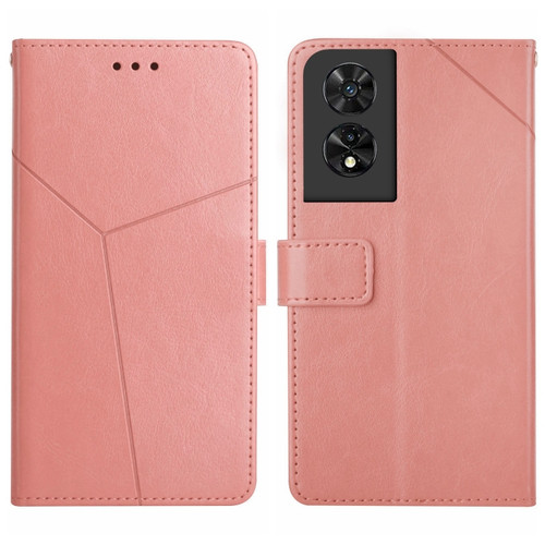 TCL 50 SE/40 NxtPaper 4G Y-shaped Pattern Flip Leather Phone Case - Pink