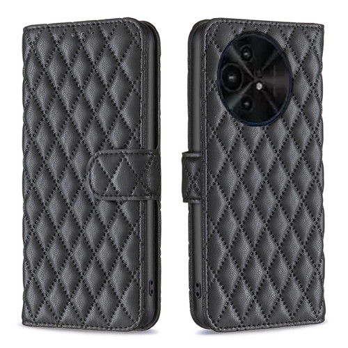 TCL 50 XE/50 XL 5G Diamond Lattice Wallet Flip Leather Phone Case - Black