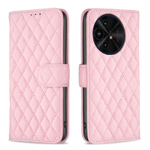 TCL 50 XE/50 XL 5G Diamond Lattice Wallet Flip Leather Phone Case - Pink