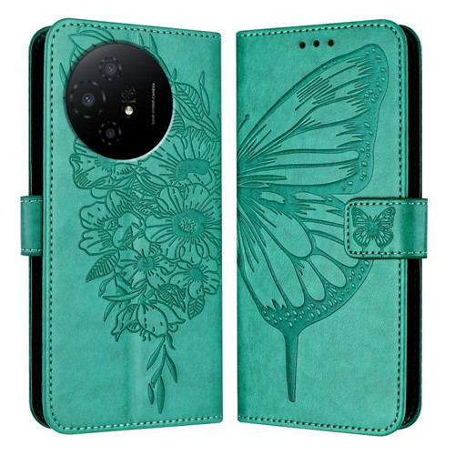 TCL 50 XL 5G Embossed Butterfly Leather Phone Case - Green