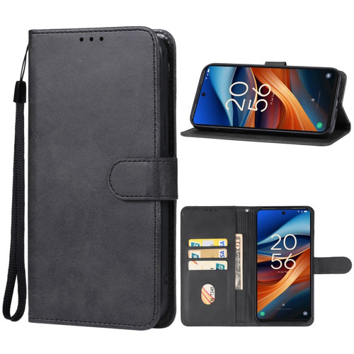TCL 50 XL 5G Leather Phone Case - Black