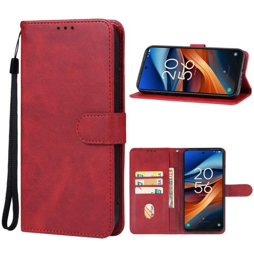 TCL 50 XL 5G Leather Phone Case - Red