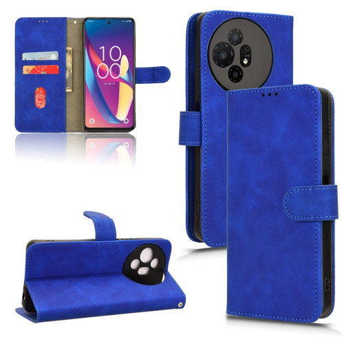 TCL 50 XL 5G Skin Feel Magnetic Flip Leather Phone Case - Blue