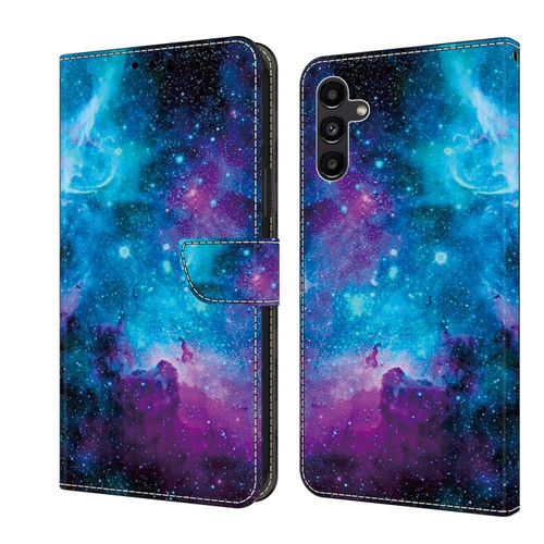 Samsung Galaxy A25 5G Crystal Painted Leather Phone case - Starry Sky