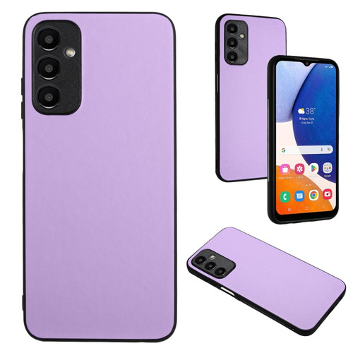 Samsung Galaxy A25 5G Global R20 Leather Pattern Phone Single Case - Purple