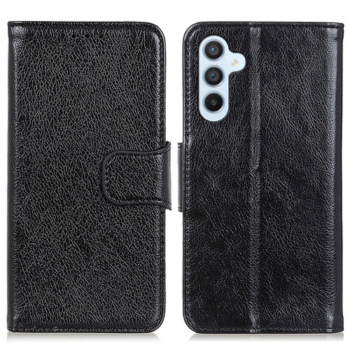 Samsung Galaxy A25 5G Nappa Texture Leather Phone Case - Black