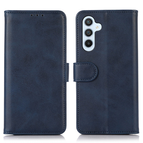 Samsung Galaxy A35 5G Cow Texture Leather Phone Case - Blue