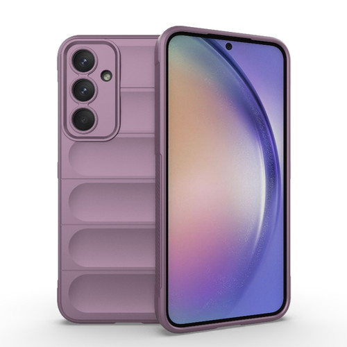 Samsung Galaxy A35 5G Magic Shield TPU + Flannel Phone Case - Purple