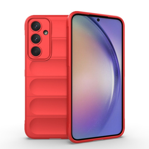 Samsung Galaxy A35 5G Magic Shield TPU + Flannel Phone Case - Red