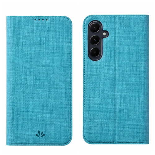 Samsung Galaxy A35 5G ViLi DMX Series TPU + PU Leather Magnetic Phone Case - Blue