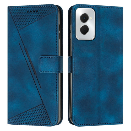 Motorola Moto G Power 5G 2024 Dream Triangle Leather Phone Case with Lanyard - Blue