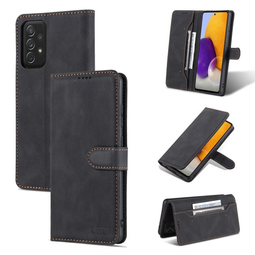 Samsung Galaxy A52 5G / 4G AZNS Dream II Skin Feel PU+TPU Horizontal Flip Leather Case with Holder & Card Slots & Wallet - Black