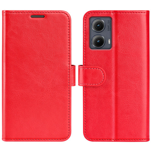 Motorola Edge 5G 2024 R64 Texture Horizontal Flip Leather Phone Case - Red