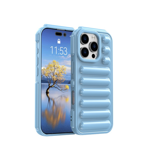 iPhone 16 Pro Capsule Series Candy Color TPU Phone Case - Blue