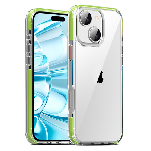 iPhone 16 Plus TPE Airbag TPU+ PC Full Coverage Phone Case - Green