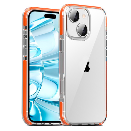 iPhone 16 Plus TPE Airbag TPU+ PC Full Coverage Phone Case - Orange