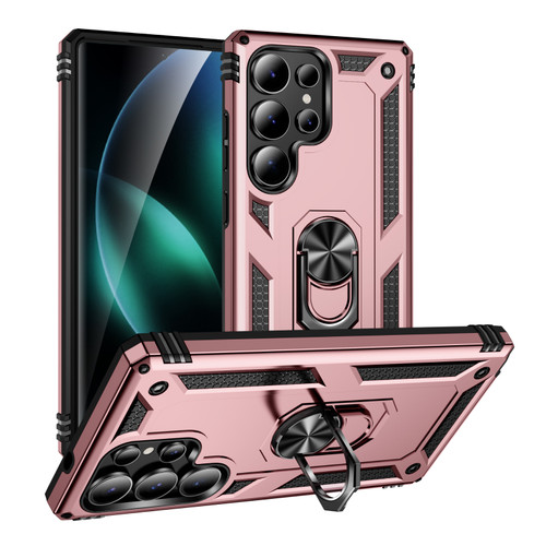 Samsung Galaxy S25 Ultra 5G Shockproof TPU + PC Phone Case - Rose Gold