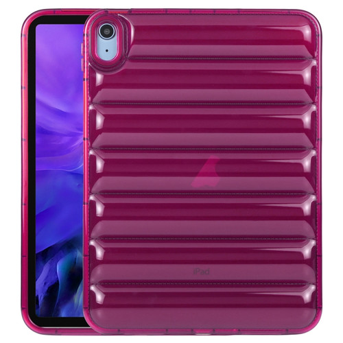 iPad Pro 11 2020 / 2021 / 2022 Eiderdown Cushion Shockproof Tablet Case - Rose Red